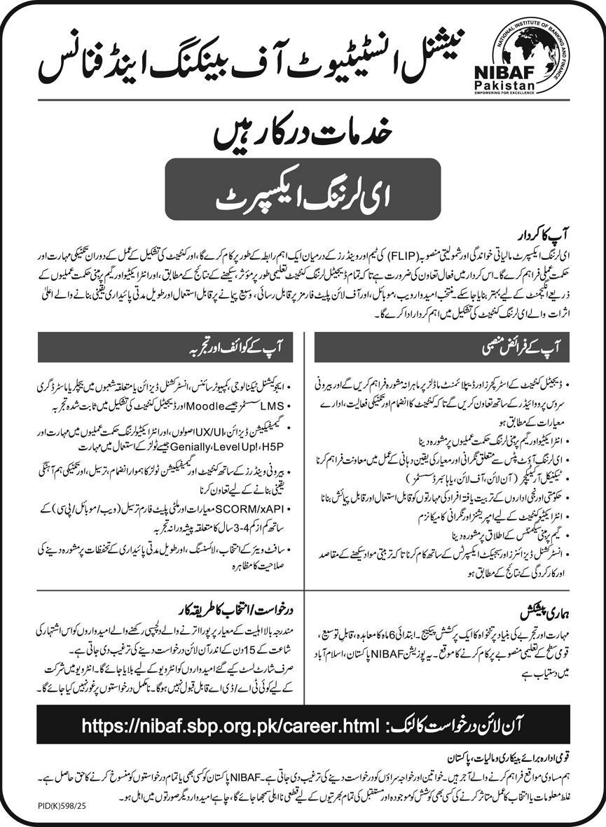Jobs in National Institute of Banking & Finance